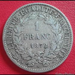 1872 K - 1 franc