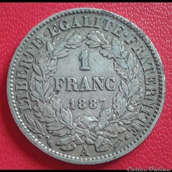 1887 A - 1 franc