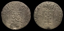 Pal 246 - Valais - Evêché de Sion. Adrien V de Riedmatten / Batz 1684