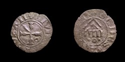 Dol 41 - denier de l'Evêché de Lausanne - Guillaume de Challant 1406 - 1431