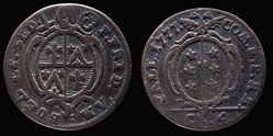 Pal 291 - Valais - Evêché de Sion. François Frederic Am Buel / Six-kreuzers 1777