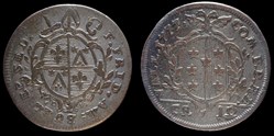 Pal 292 - Valais - Evêché de Sion. François Frederic Am Buel / Douze-Kreuzers 1777