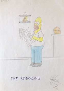 Homer Simpson 1( crayons )