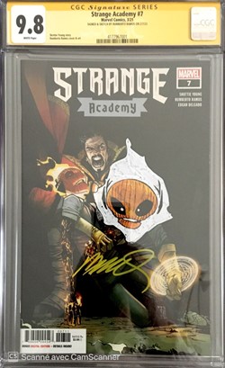 Strange Academy #7 signature et sketch Humberto Ramos
