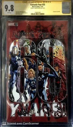 Fantastic Four #35 signature Mark Brooks.