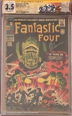 Fantastic Four #49 Signé par Roy Thomas.