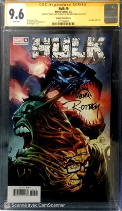 Hulk #6 signature Donny Cates , Ryan Stegman & Ryan Ottley.