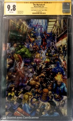 The Marvels #1 signature & sketch Alan Quah.
