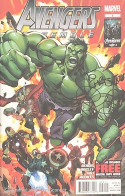 Avengers Assemble #2 Signé par Michael Bendis.