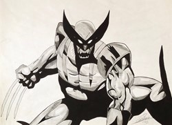 Wolverine (fusin & feutre & pilot )