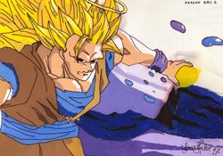 Son Goku SS3 (cellulo acrylique)