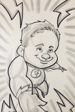 Caricature Fabio ( feutre & fusin )