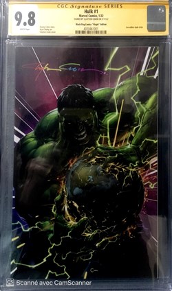 Hulk #1 signature Clayton Crain.