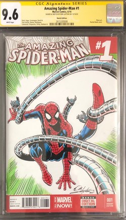 The Amazing Spider-Man #1 Signature & Sketch Bob Layton