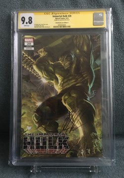 Immortal Hulk #20 signature Alex Ross.