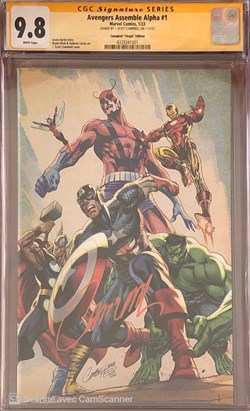 Avengers Assemble Alpha #1 Signé par J.Scott Campbell.