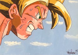 Son Goku (cellulo acrylique)