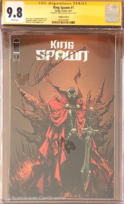 King Spawn #1 signature Greg Capullo.