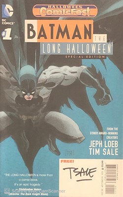 Batman The Long Halloween #1 Signé pat Tim Sale.