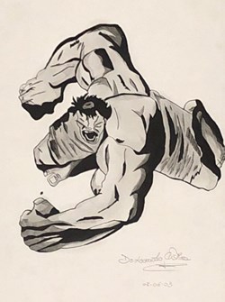 Hulk (Cristina) ( pilot, feutre & fusin )