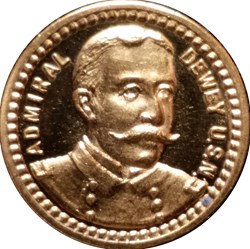Admiral Dewey U.S.N. medal circa 1903