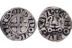Louis VIII - Denier Tournois E oncial