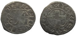 Philippe II - Denier Paris (var)