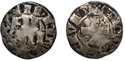 Philippe II - Denier Arras 2ème type (var)