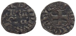 Philippe IV - Denier Parisis (var croissant)