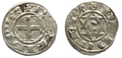Philippe II - Denier de Déols (fauté)