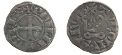 Philippe IV - Denier Tournois à l'O rond L bidenté
