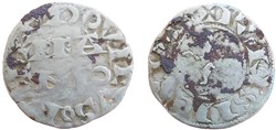 Louis VII - Denier parisis 2ème type (var)