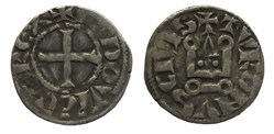 Louis IX - Denier Tournois (rare variante)