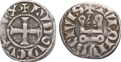 Louis IX - Denier Tournois (rare variante)