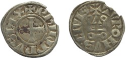 Philippe IV - Denier Tournois à l'O rond var