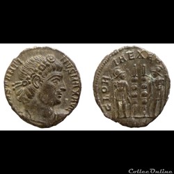 Constantine I AE reduced follis - GLORIA EXERCITVS - Trier - RIC.549