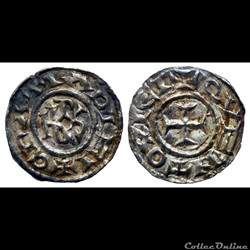 Carolingiens - Charles le Chauve - Obole - QUENTOVIC - rare