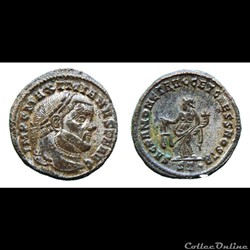 Maximianus - Æ Follis  -SACRA MONET  - Ticinum