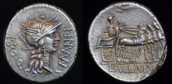 L. Sulla/L. Manlius Torquatus Denarius RRC 367/5