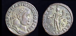 308 CE, Maximinus, GENIO CAESARIS, Alexandria mint