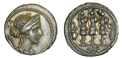 Faustus Cornelius Sulla Denarius. RRC 426/3
