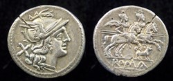 Dog series - Denarius, Crawford 122/2