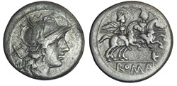 Helmet series, Denarius, RRC 168/2
