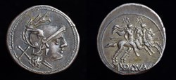 RRC 44/5 group 1 (var) denarius