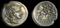 "D" denarius, RRC 171/1, Uncertain Mint