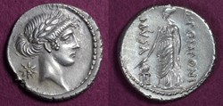 Q. Pomponius Musa - RRC 410/8 Denarius