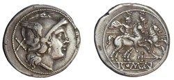 Anchor Symbol Denarius (early) RRC 50/2