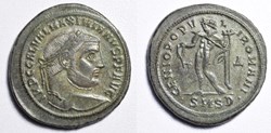 305-311 Galerius Follis. Serdica Mint