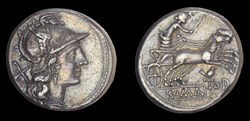 Bird and TOD - Denarius, Crawford 141/1