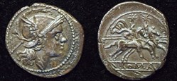 RRC 44/6 Quinarius, Group 1 (var.)